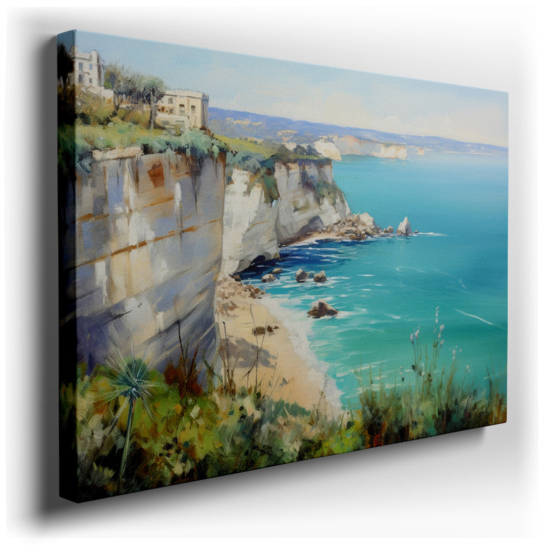 canvas print on wrapped canvas for wall decor – Imagine a wall art that captures the essence of a serene coastal escape, where the majestic beauty of nature is displaye...