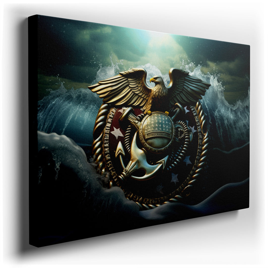 canvas print on wrapped canvas for wall decor – This captivating wall art is a masterful representation of maritime symbolism, infused with a profound sense of national...