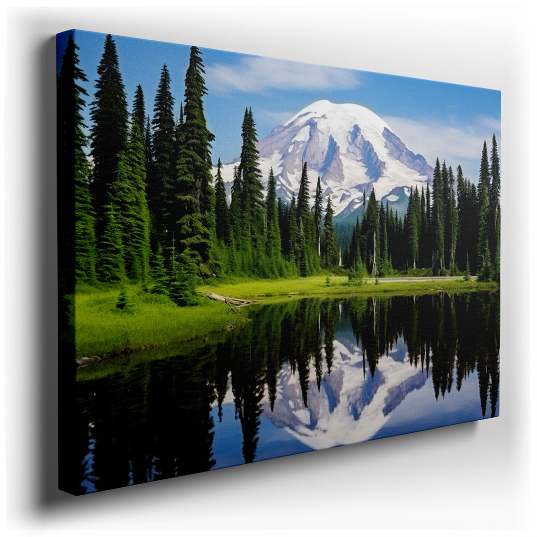 canvas print on wrapped canvas for wall decor – This exquisite wall art presents a breathtaking landscape that is both captivating and tranquil, making it a perfect add...