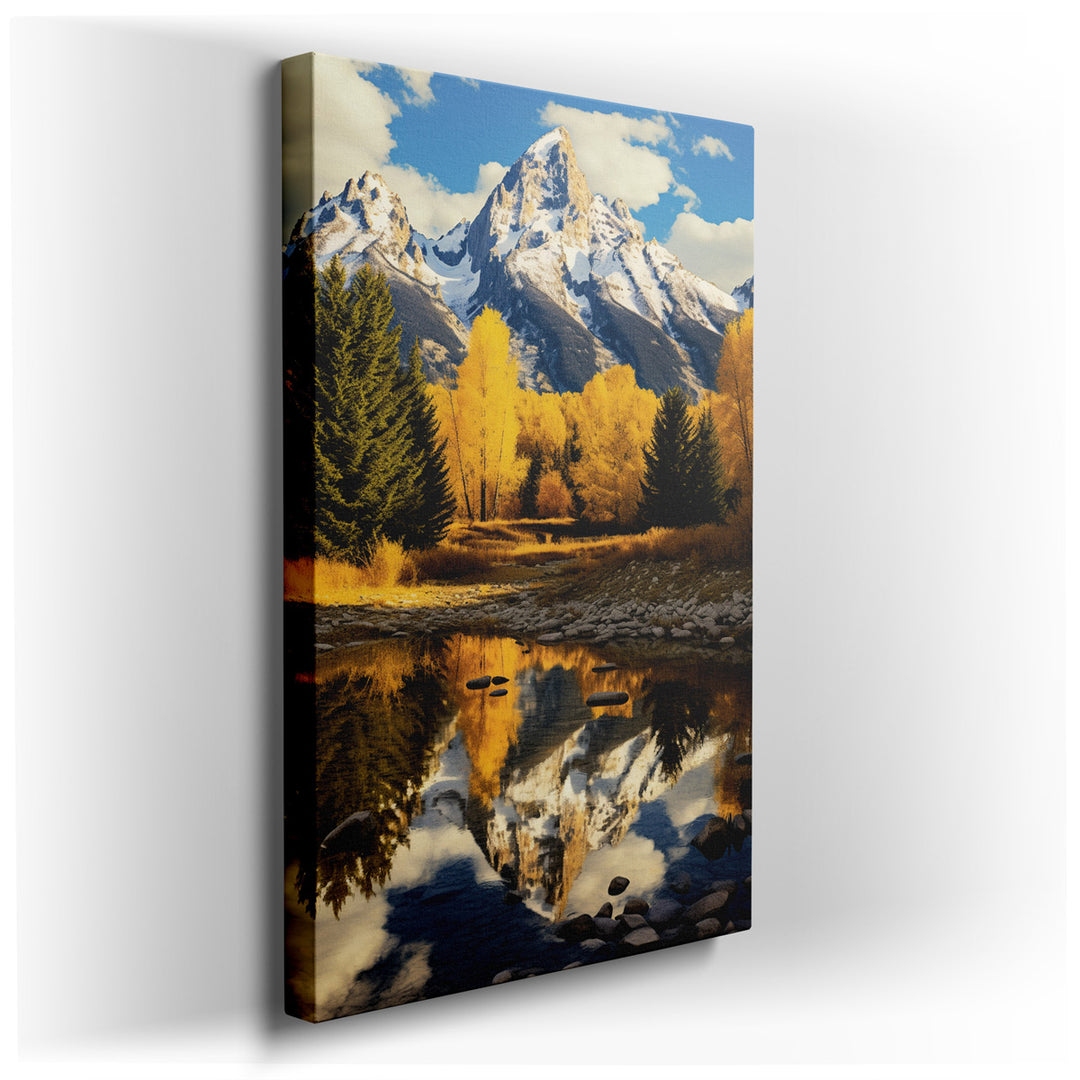 canvas print on wrapped canvas for wall decor – This exquisite wall art presents a breathtaking landscape that is both serene and invigorating, ideal for enhancing any...
