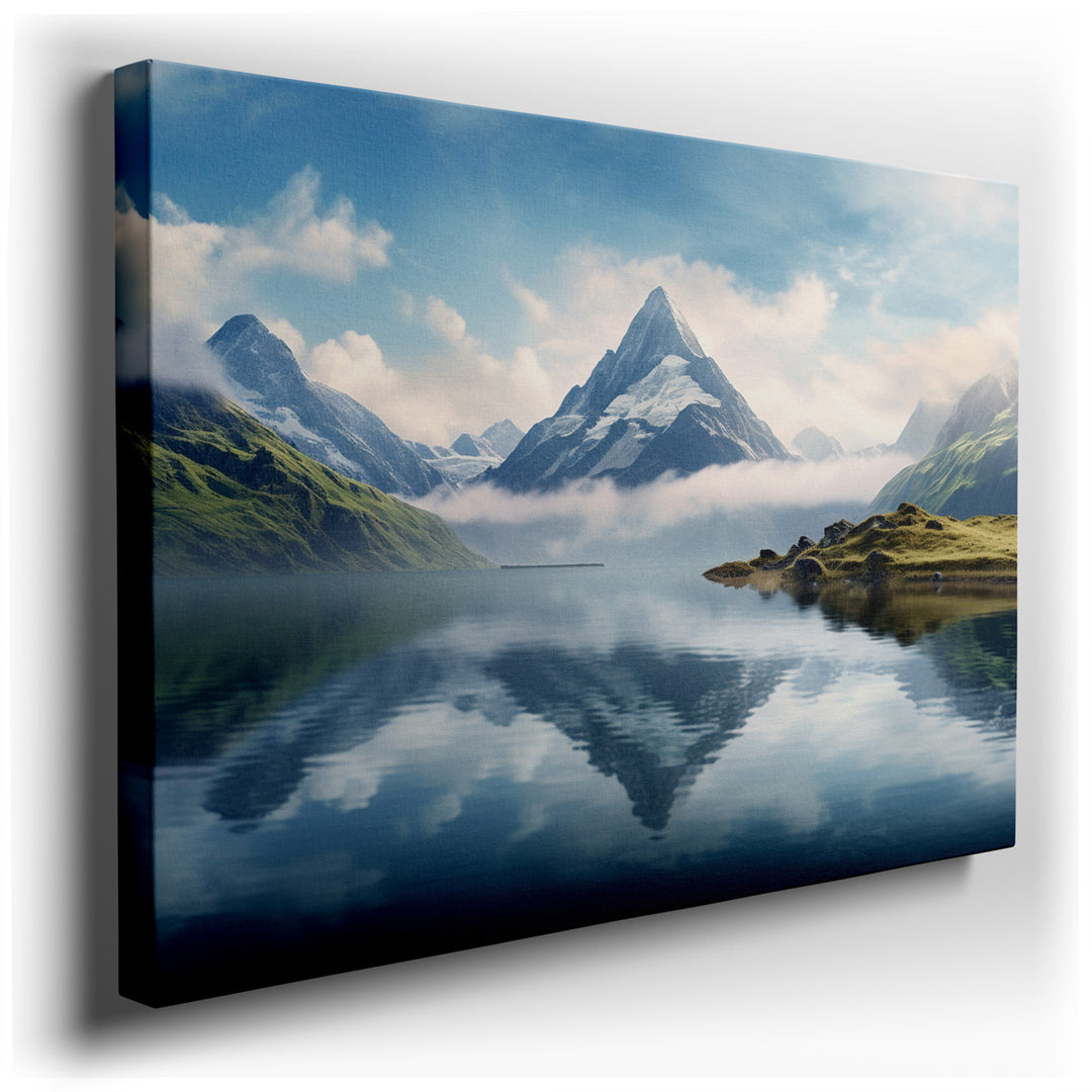 canvas print on wrapped canvas for wall decor – This wall art captures a breathtaking landscape that is both invigorating and serene, making it a perfect addition to an...