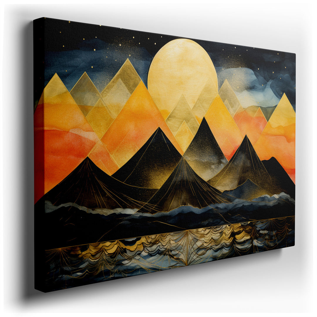 canvas print on wrapped canvas for wall decor – This wall art is a captivating masterpiece that embodies the tranquil and majestic beauty of nature. It features a breat...
