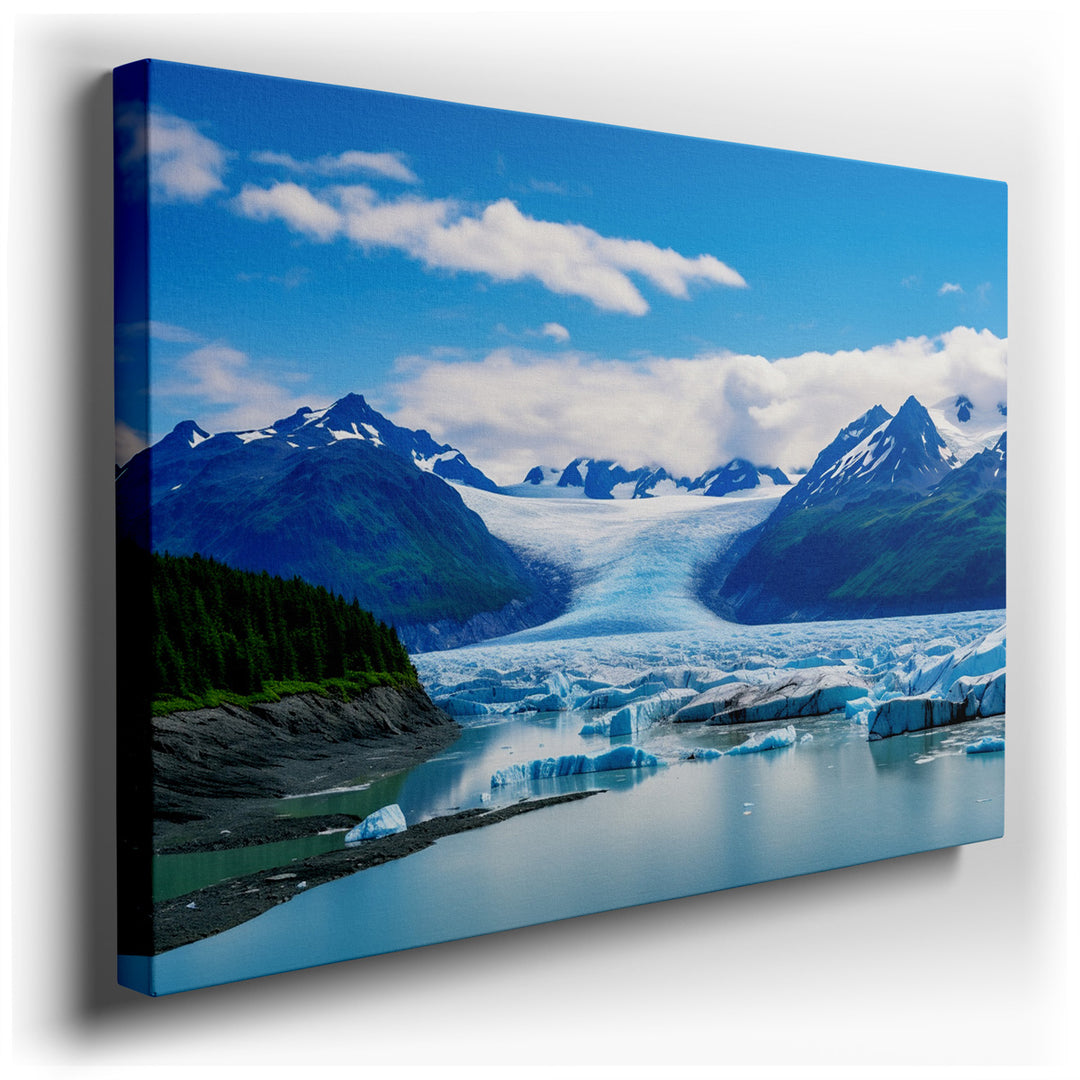 canvas print on wrapped canvas for wall decor – This exquisite wall art captures a serene yet awe-inspiring landscape that would be a magnificent addition to any room s...