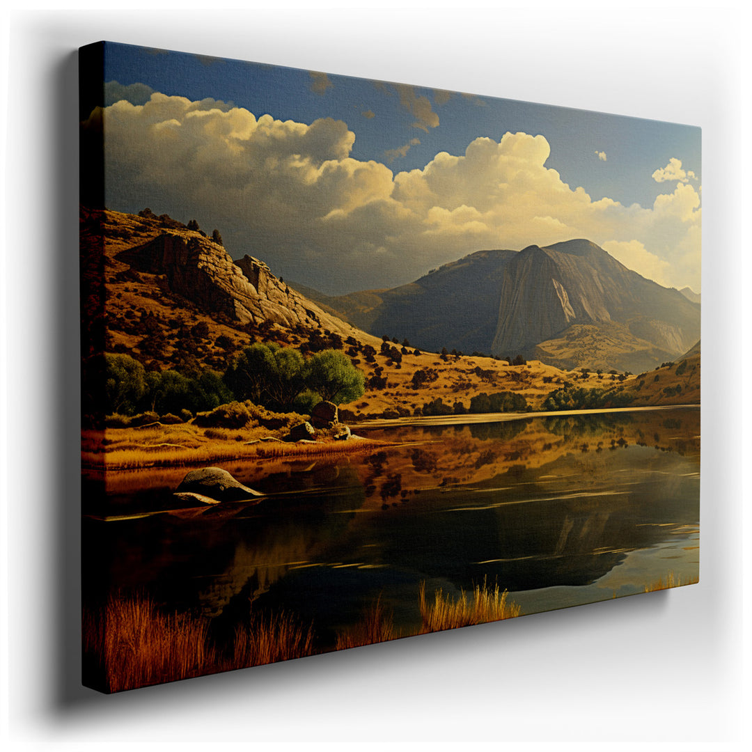 canvas print on wrapped canvas for wall decor – Imagine a wall art that captures the essence of untouched wilderness, where the majesty of mountainous landscapes meets...