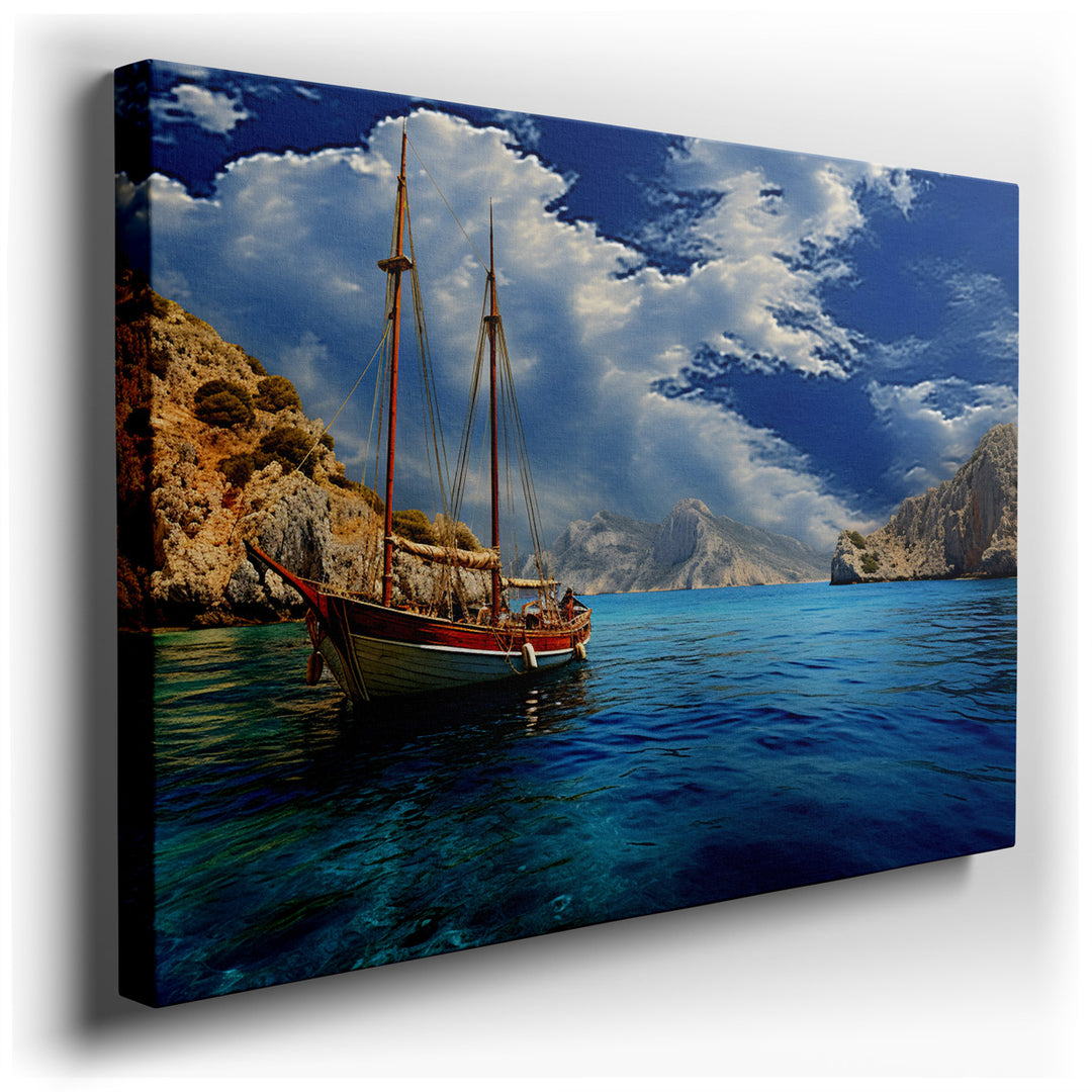 canvas print on wrapped canvas for wall decor – Imagine a wall art that encapsulates the very essence of adventure and the boundless spirit of exploration. This artwork...