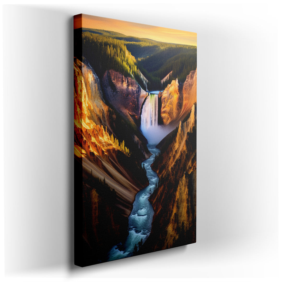 canvas print on wrapped canvas for wall decor – This wall art captures a scene of awe-inspiring natural beauty that would be a striking addition to any room, ideally su...