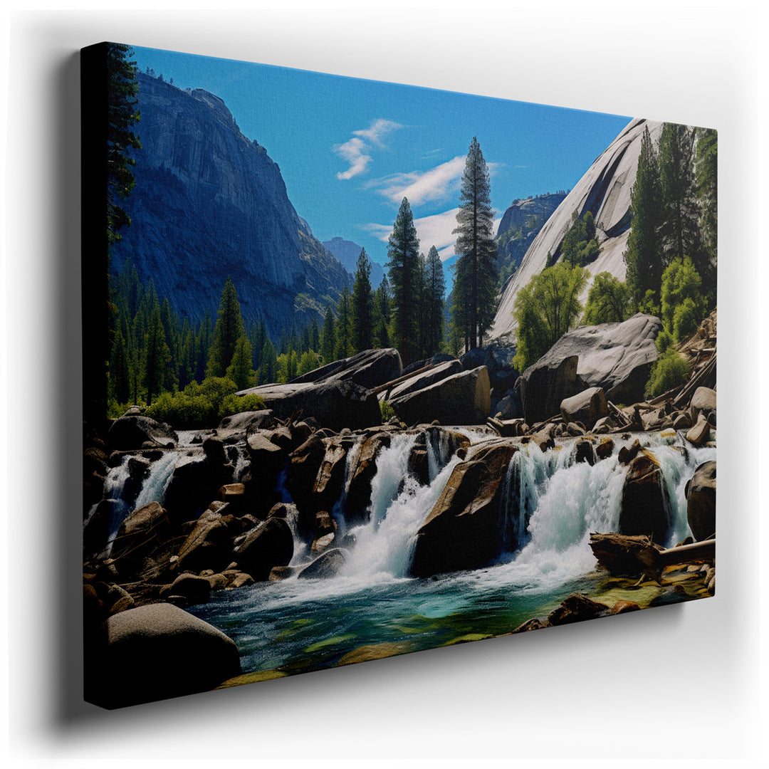 canvas print on wrapped canvas for wall decor – This exquisite wall art presents a mesmerizing landscape that is both invigorating and tranquil, ideal for enhancing any...