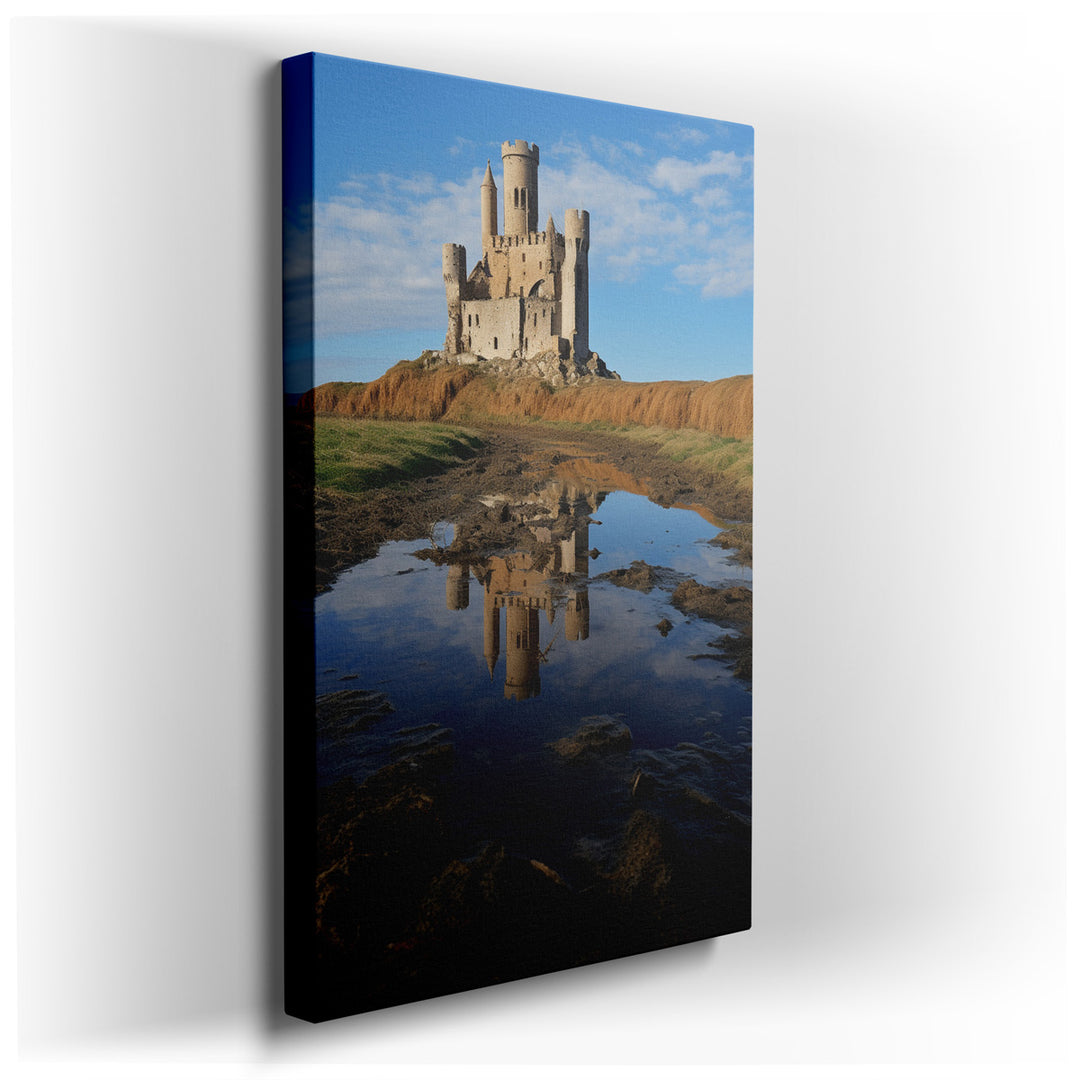 canvas print on wrapped canvas for wall decor – The wall art captures a breathtaking scene that eloquently speaks to the passage of time and the enduring dance between...