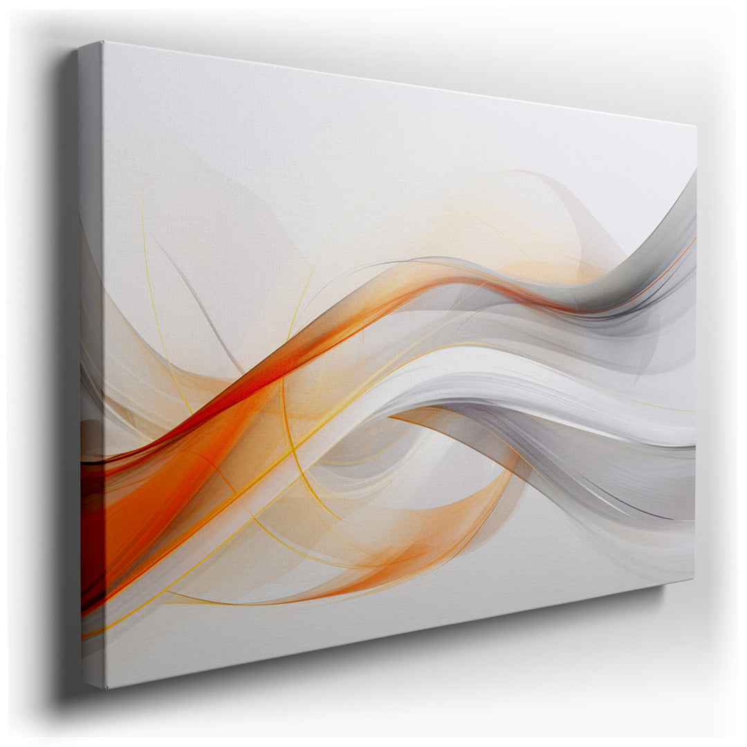 canvas print on wrapped canvas for wall decor – This captivating abstract wall art is a masterful representation of modern art, characterized by its dynamic flow of col...