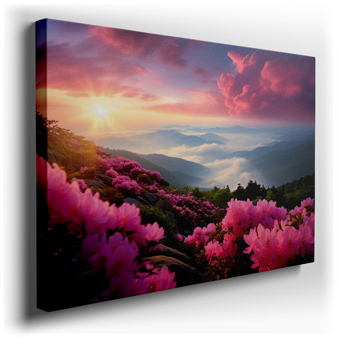 canvas print on wrapped canvas for wall decor – Imagine a wall art that encapsulates the essence of a pristine mountain sunrise, where the air is crisp and the light of...