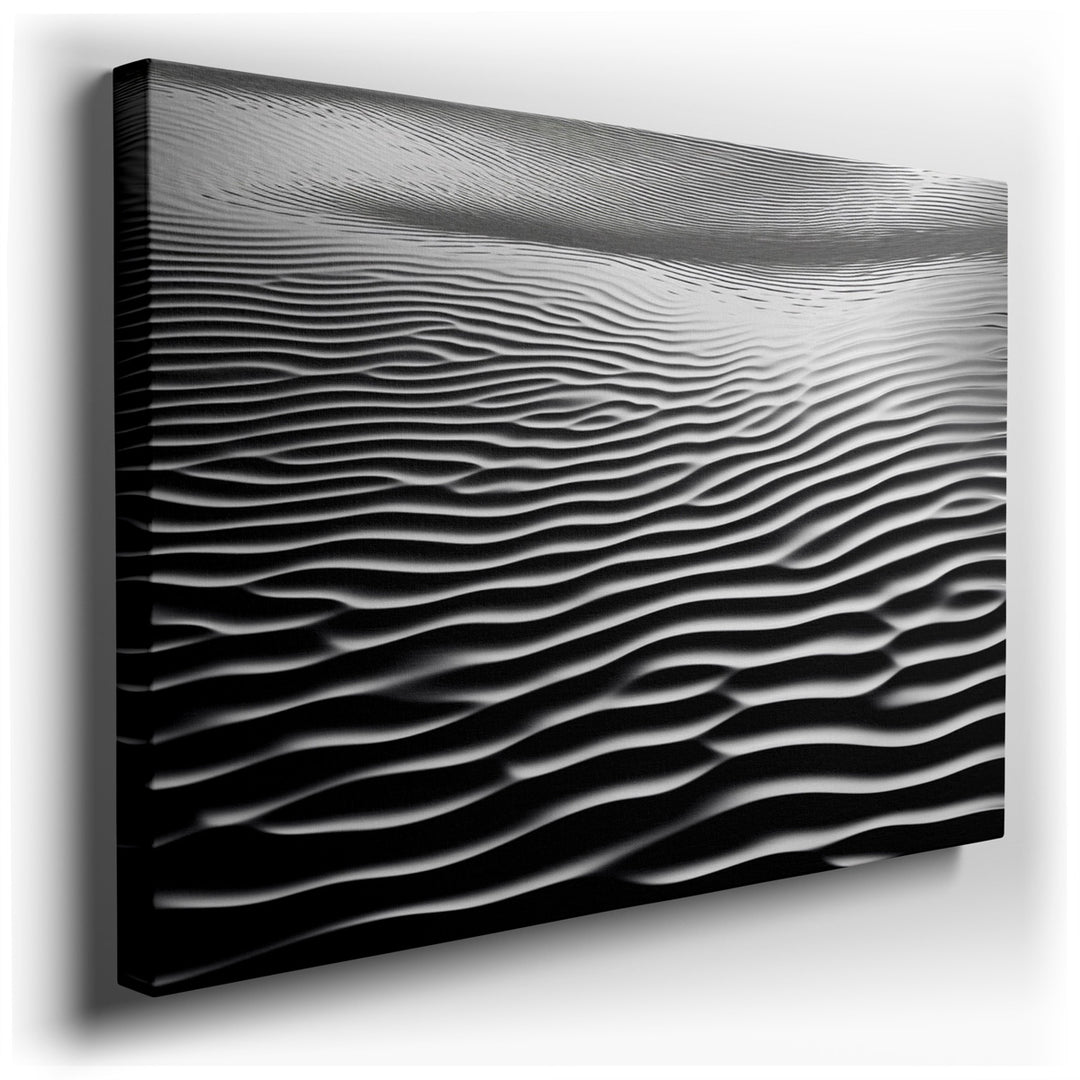 canvas print on wrapped canvas for wall decor – This wall art, an exquisite example of abstract monochrome art, captures the viewer's imagination with its depiction of...