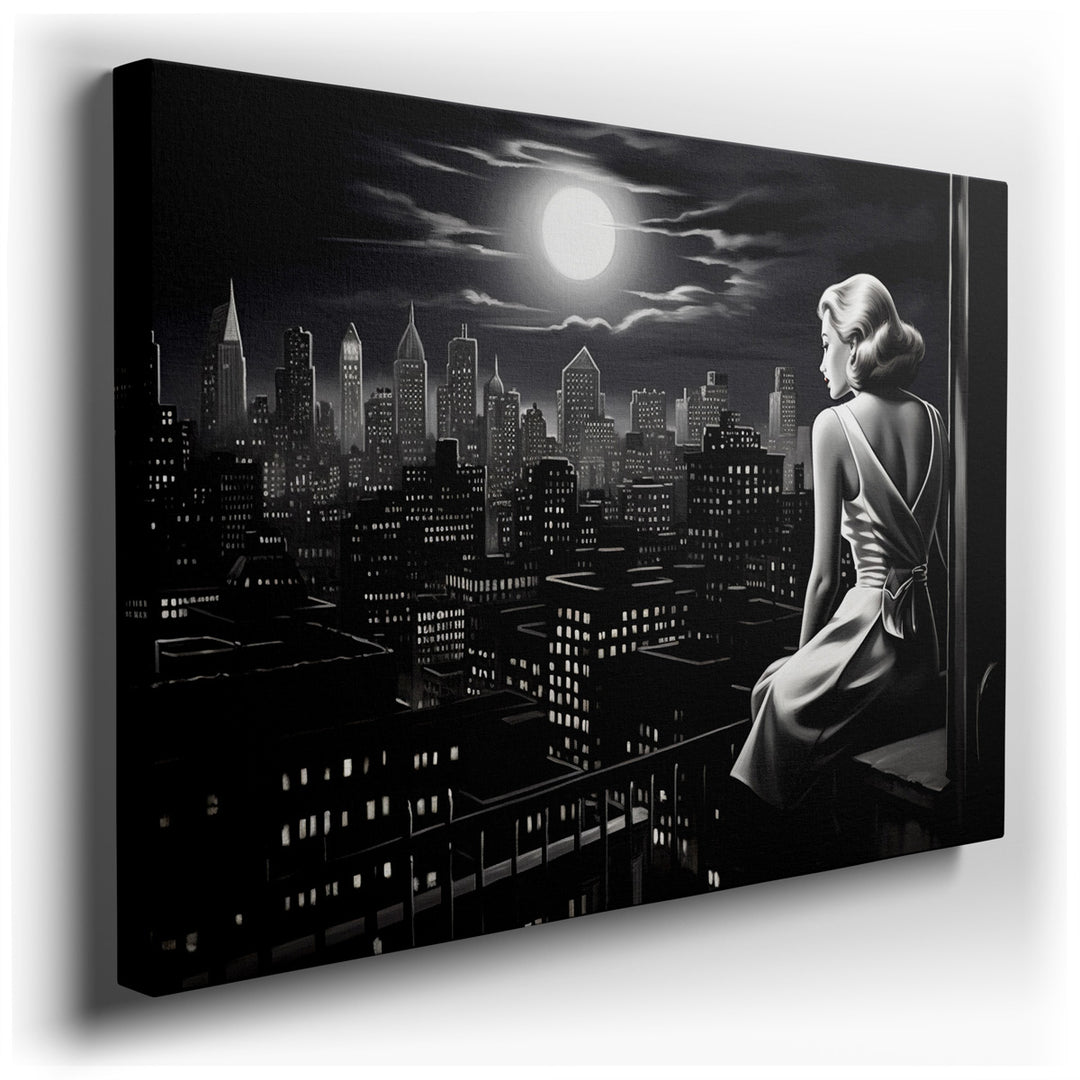canvas print on wrapped canvas for wall decor – This wall art captures a deeply evocative scene, one that stirs the soul and invites the viewer into a world of reflecti...