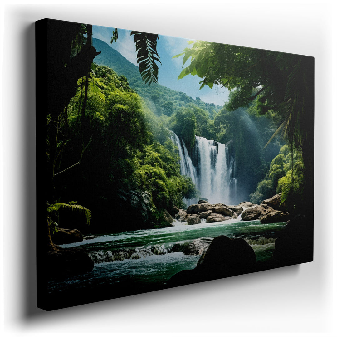canvas print on wrapped canvas for wall decor – Imagine stepping into a room where the focal point is a captivating wall art that transports you to a distant, untouched...