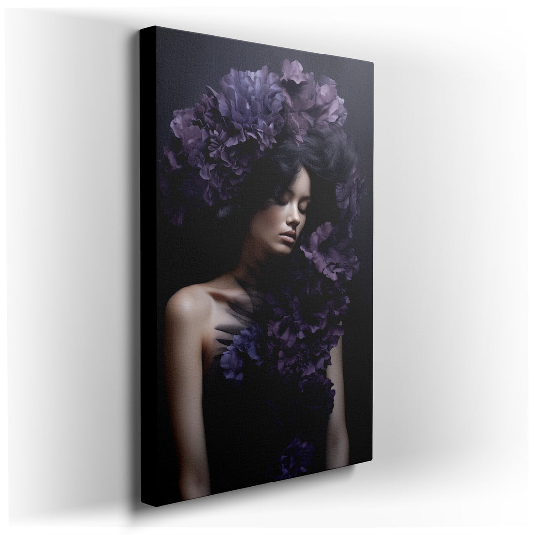 canvas print on wrapped canvas for wall decor – This exquisite wall art captures the essence of a serene and introspective atmosphere, making it an ideal addition to an...