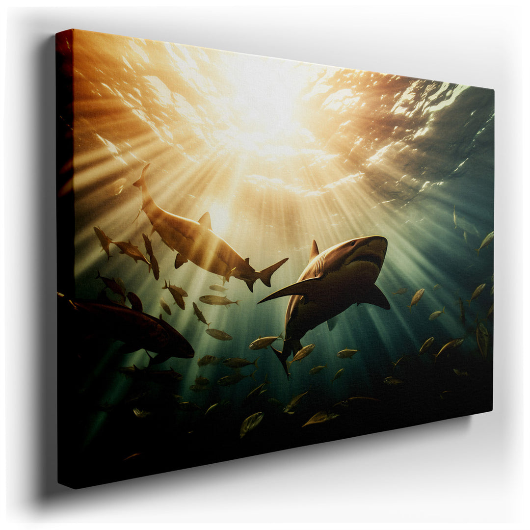 canvas print on wrapped canvas for wall decor – Imagine a wall art that captures the majestic and serene beauty of the underwater world, a piece so vivid and lifelike t...