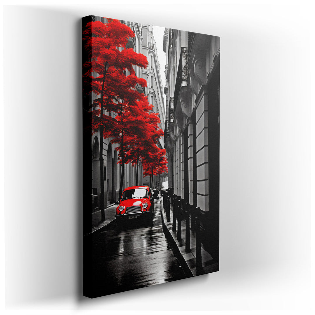 canvas print on wrapped canvas for wall decor – Imagine a wall art that captures the essence of Paris in a way that is both unique and enchantingly beautiful. This artw...