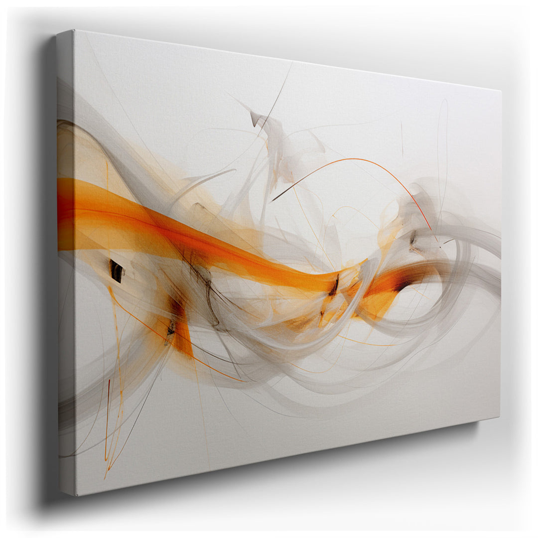 canvas print on wrapped canvas for wall decor – This captivating abstract wall art is a masterful exploration of form and color, characterized by its flowing lines and...