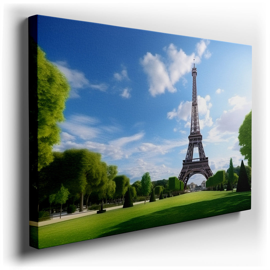 canvas print on wrapped canvas for wall decor – Imagine a wall art that captures the essence of Parisian elegance and the timeless allure of one of the world's most ico...