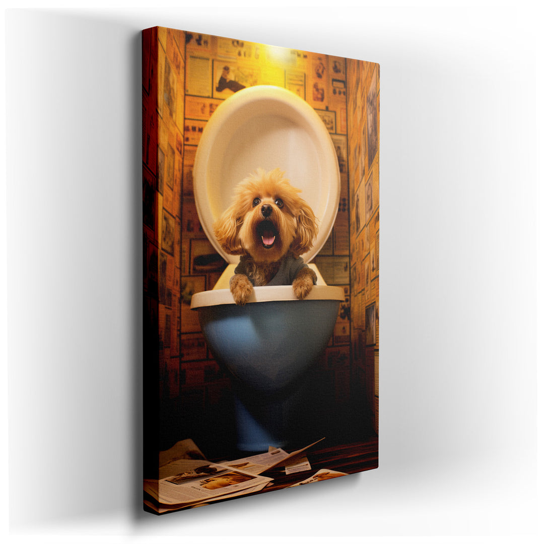 canvas print on wrapped canvas for wall decor – This delightful wall art captures a moment of pure whimsy and joy that is sure to bring a smile to anyone who views it....
