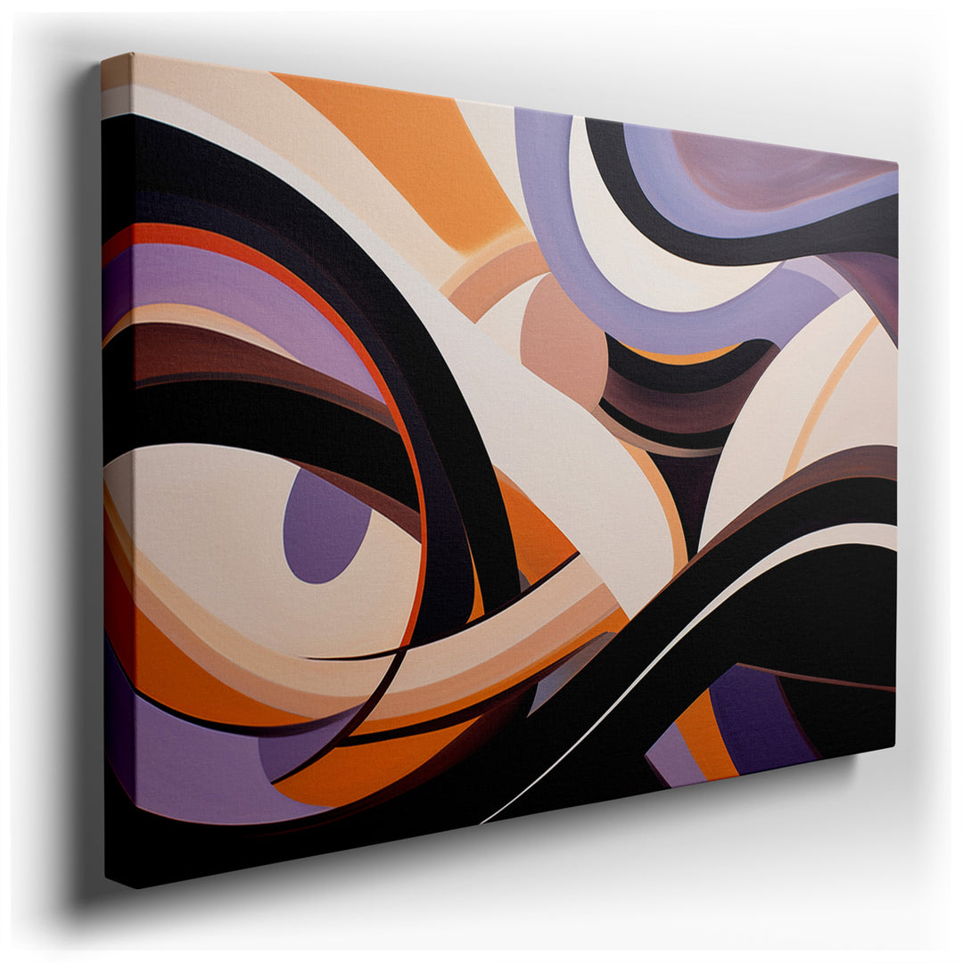 canvas print on wrapped canvas for wall decor – This wall art is a mesmerizing work of art that masterfully captures the essence of fluidity and motion through its abst...