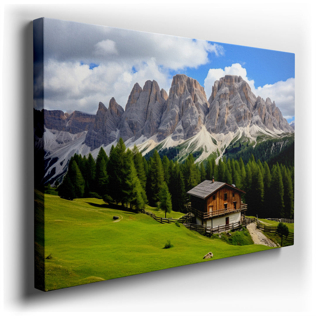 canvas print on wrapped canvas for wall decor – This enchanting wall art captures the essence of a peaceful retreat in the heart of nature, ideal for anyone looking to...