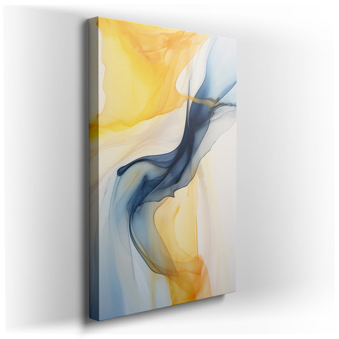 canvas print on wrapped canvas for wall decor – This exquisite abstract wall art masterfully orchestrates a symphony of colors and shapes, creating a visual experience...