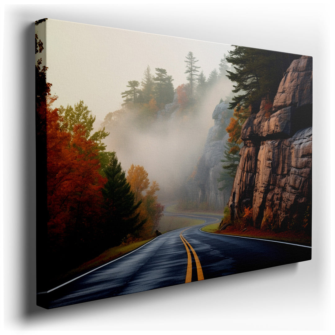 canvas print on wrapped canvas for wall decor – This enchanting wall art portrays a serene and inviting scene, perfect for enhancing the ambiance of any room. The artwo...