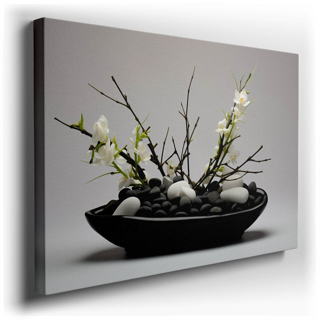 canvas print on wrapped canvas for wall decor – This exquisite wall art captures a tranquil and harmonious scene that is both simple and profoundly beautiful, making it...