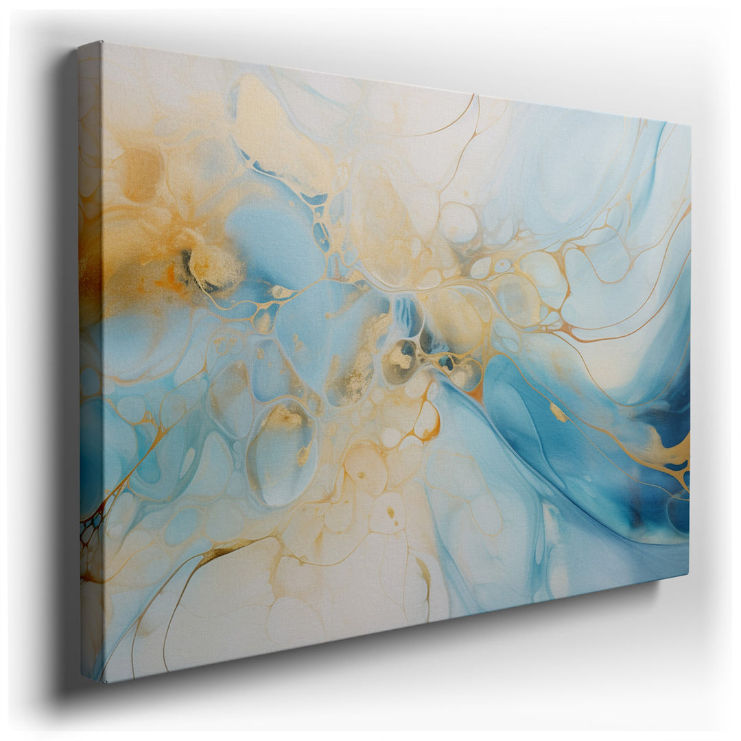 canvas print on wrapped canvas for wall decor – This exquisite abstract wall art is a masterful composition that exudes serenity and sophistication, making it an ideal...