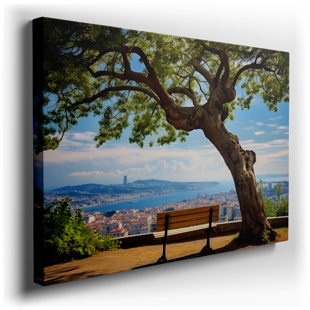 canvas print on wrapped canvas for wall decor – This enchanting wall art portrays a serene and inviting scene, ideal for bringing a sense of calm and inspiration into a...