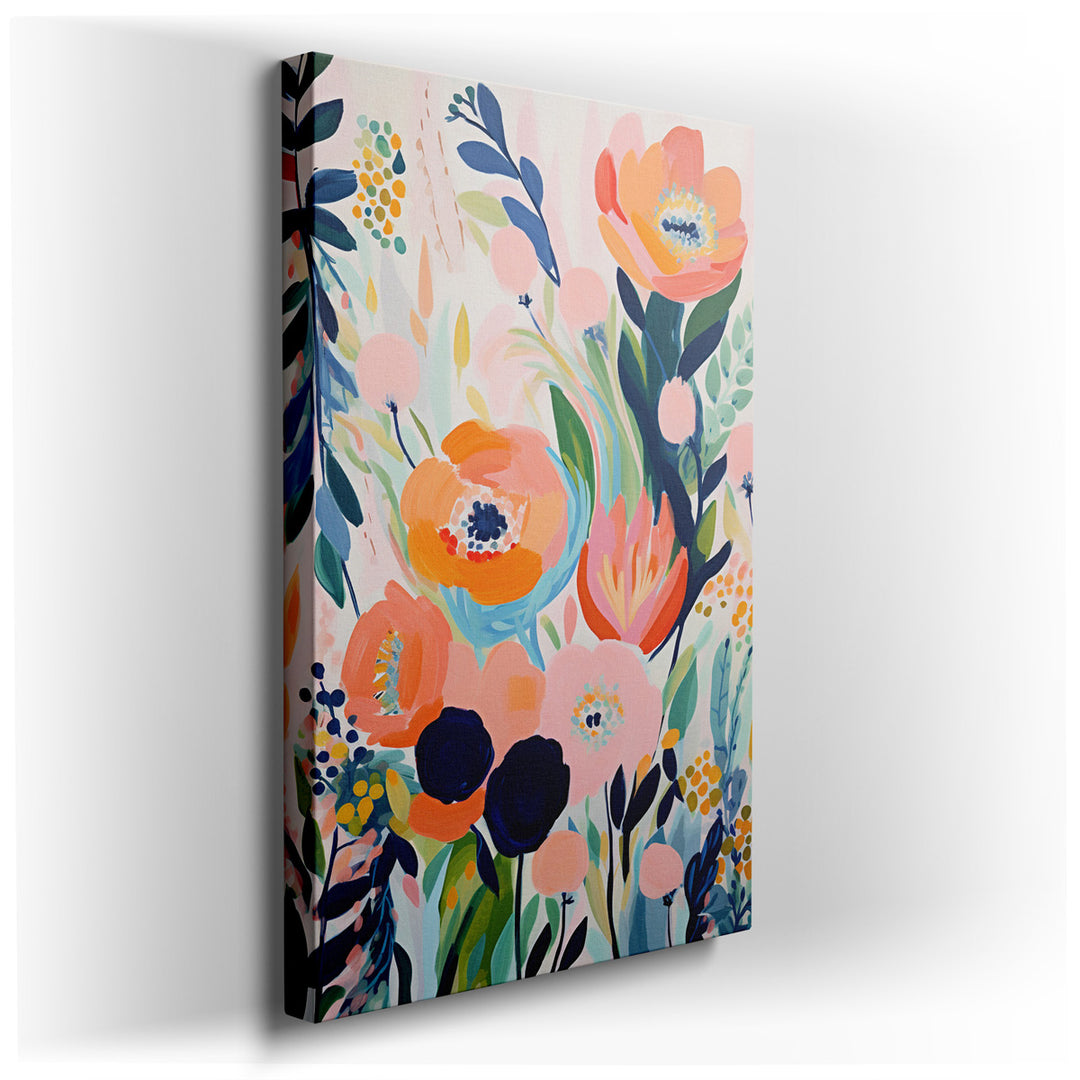 canvas print on wrapped canvas for wall decor – This exquisite wall art, a masterful composition of floral elegance, is an embodiment of tranquility and natural beauty,...
