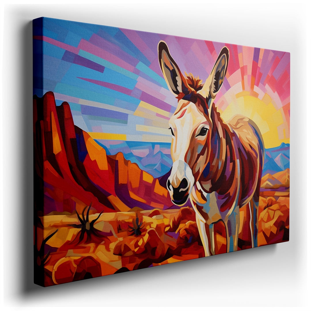 canvas print on wrapped canvas for wall decor – This wall art captures a serene yet vibrant scene that would be a captivating addition to any room. The artwork features...
