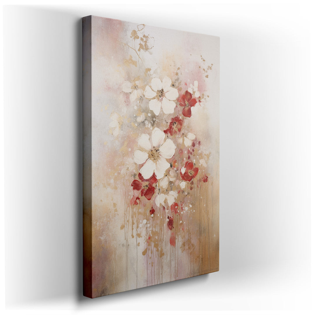 canvas print on wrapped canvas for wall decor – This exquisite wall art, a serene floral canvas, is a masterpiece that captures the essence of tranquility and elegance...