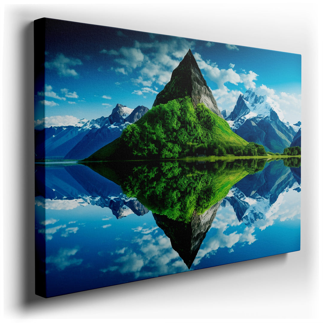 canvas print on wrapped canvas for wall decor – Imagine a wall art that captures the essence of pristine nature, a scene so vivid and tranquil that it transforms the at...