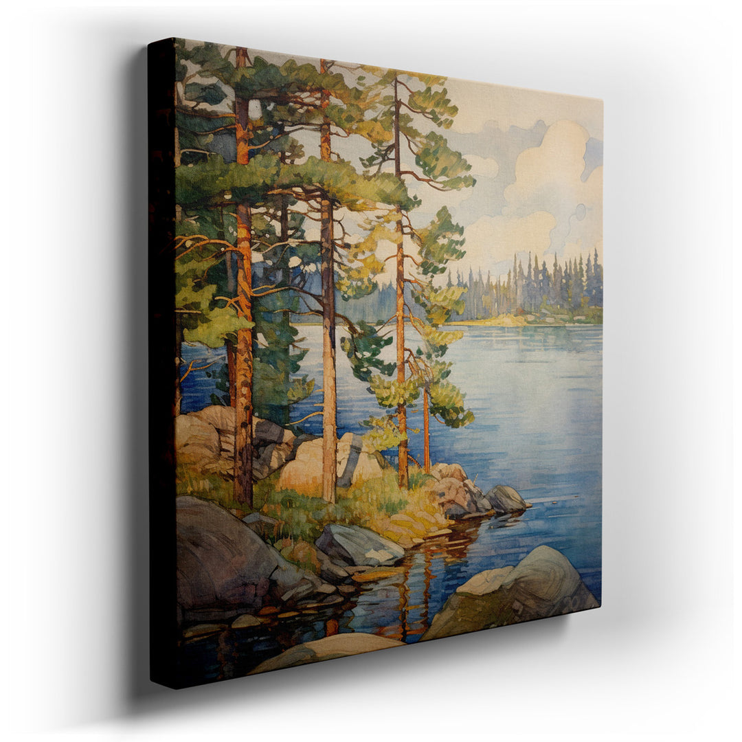 canvas print on wrapped canvas for wall decor – Imagine a wall art that captures the essence of tranquility and the profound beauty of nature. This artwork, ideal for c...
