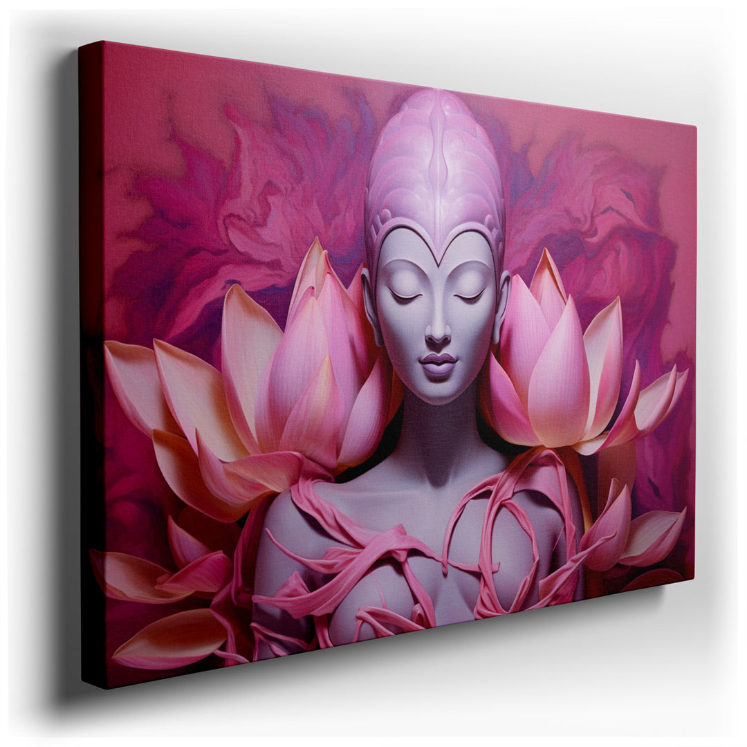 canvas print on wrapped canvas for wall decor – This exquisite wall art captures the essence of tranquility and spiritual awakening, making it a profound addition to an...