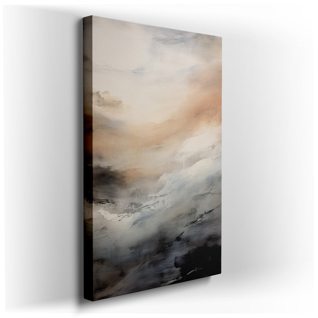 canvas print on wrapped canvas for wall decor – This captivating monochromatic landscape wall art is a masterpiece of subtlety and serenity, perfectly suited to enhance...