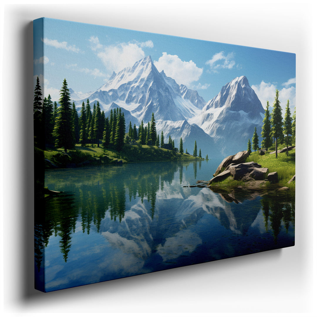 canvas print on wrapped canvas for wall decor – Imagine a wall art that captures the breathtaking essence of nature's grandeur, a piece so vivid and immersive that it t...