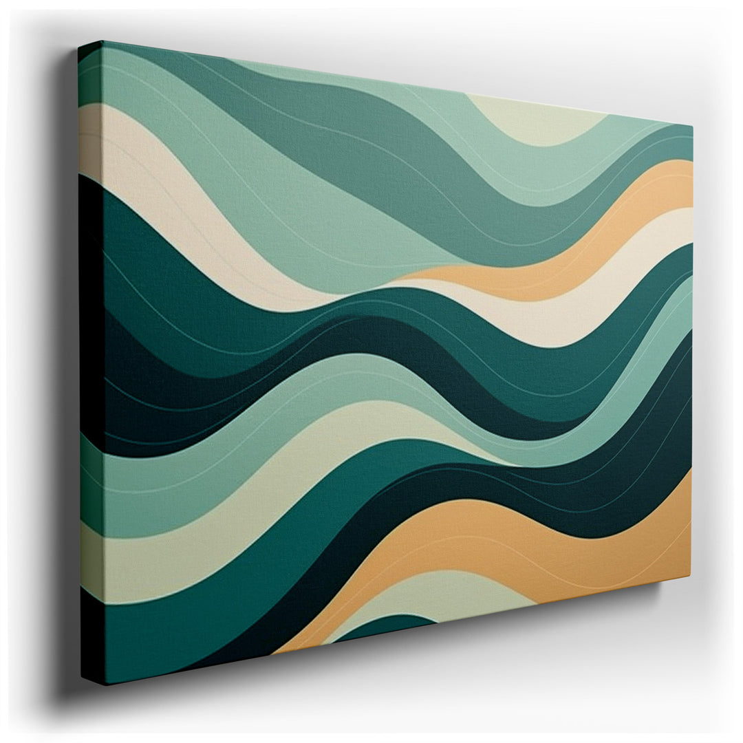 canvas print on wrapped canvas for wall decor – This exquisite wall art is a masterful representation of abstract art, drawing inspiration from the serene and boundless...