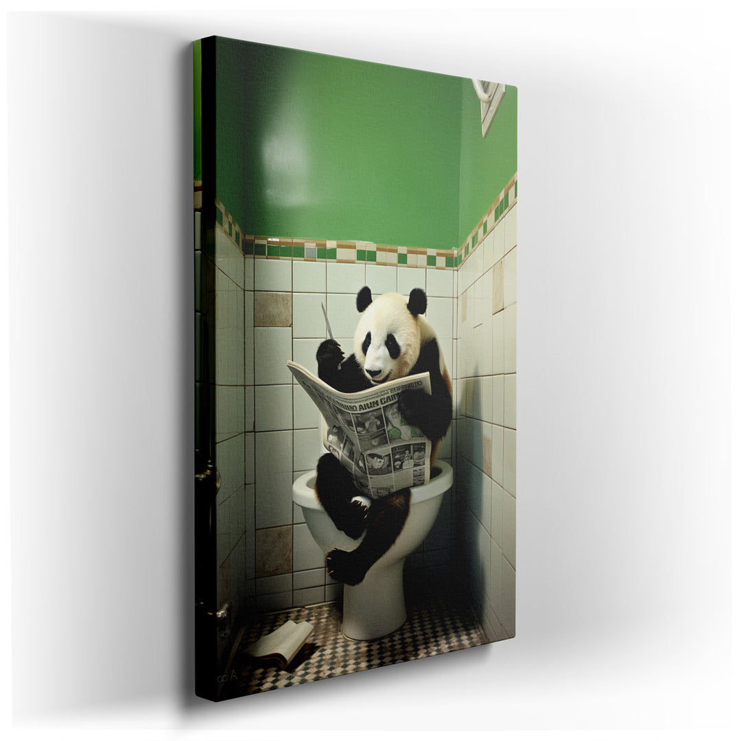 canvas print on wrapped canvas for wall decor – Imagine a wall art that captures both the essence of tranquility and a touch of everyday humor in a single frame. This u...