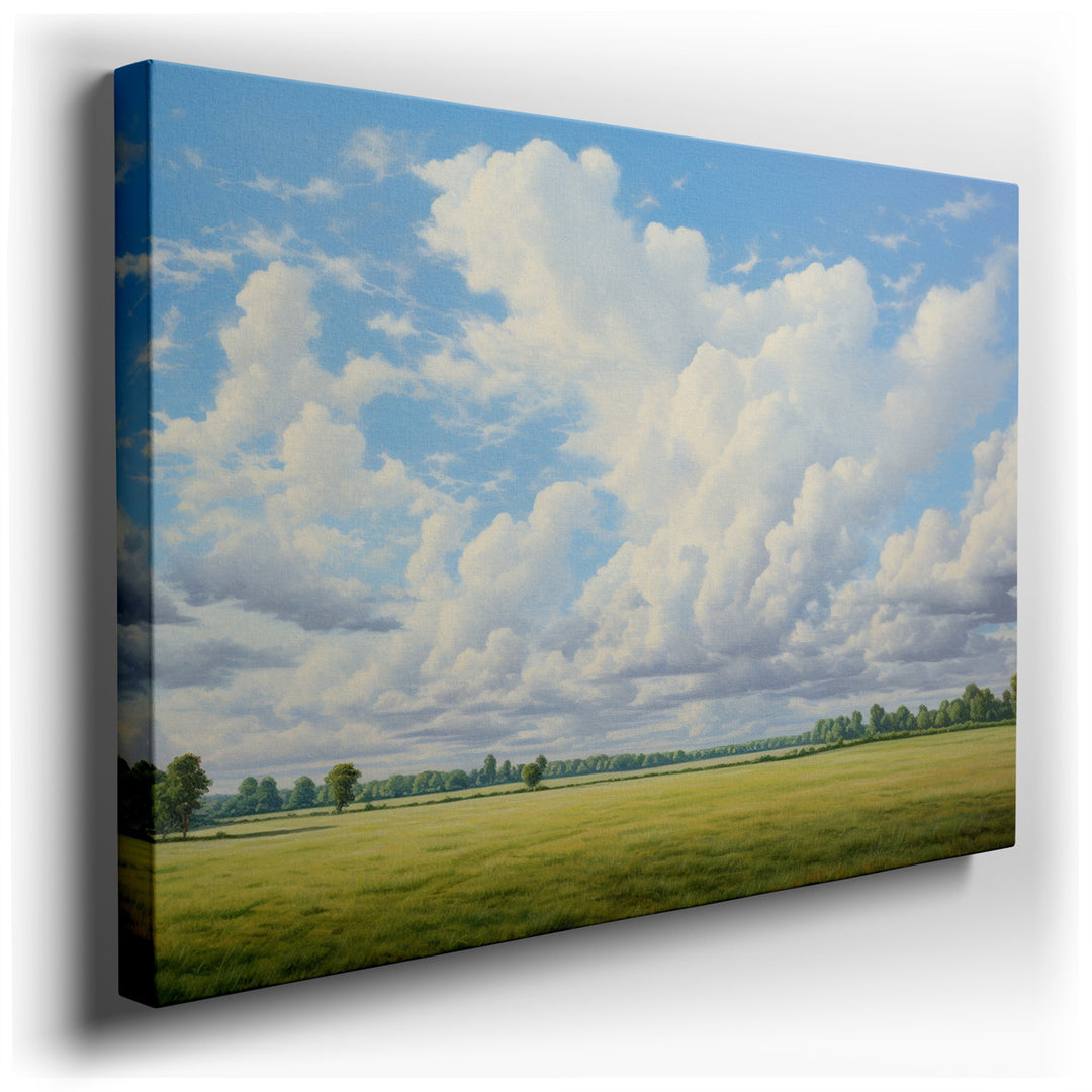 canvas print on wrapped canvas for wall decor – This exquisite wall art, a masterful depiction of a serene riverbank, offers a visual retreat into the tranquility of na...