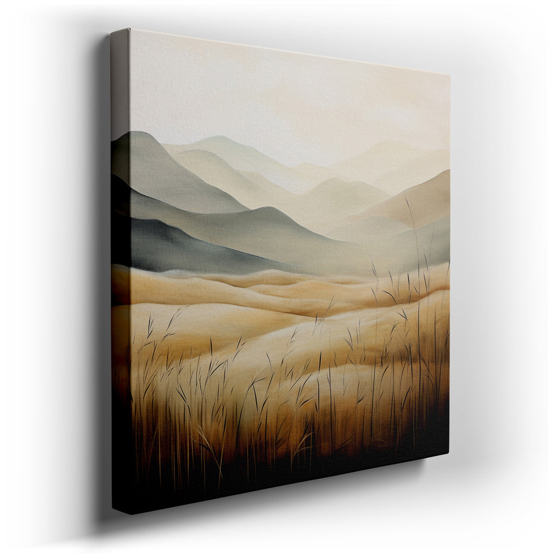 canvas print on wrapped canvas for wall decor – This exquisite wall art captures the essence of tranquility through its depiction of a serene landscape, characterized b...
