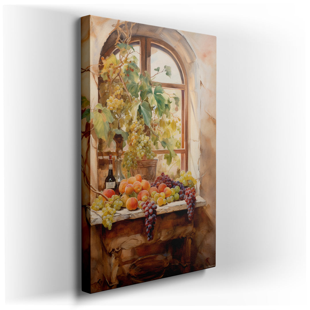 canvas print on wrapped canvas for wall decor – This captivating still life wall art is a masterful depiction of a serene and inviting scene that could grace any room w...