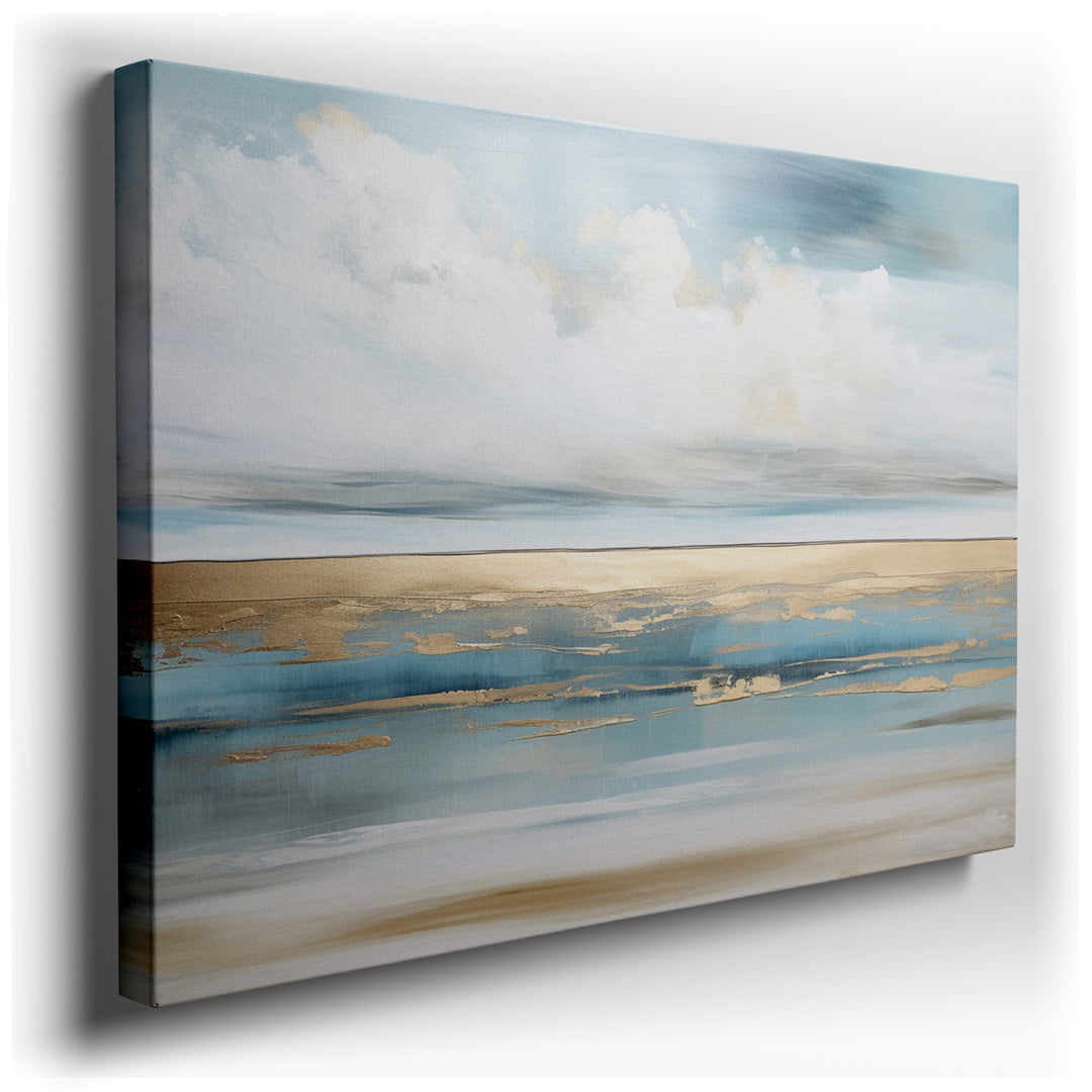 canvas print on wrapped canvas for wall decor – This exquisite abstract seascape wall art masterfully captures the serene and boundless essence of the ocean, making it...