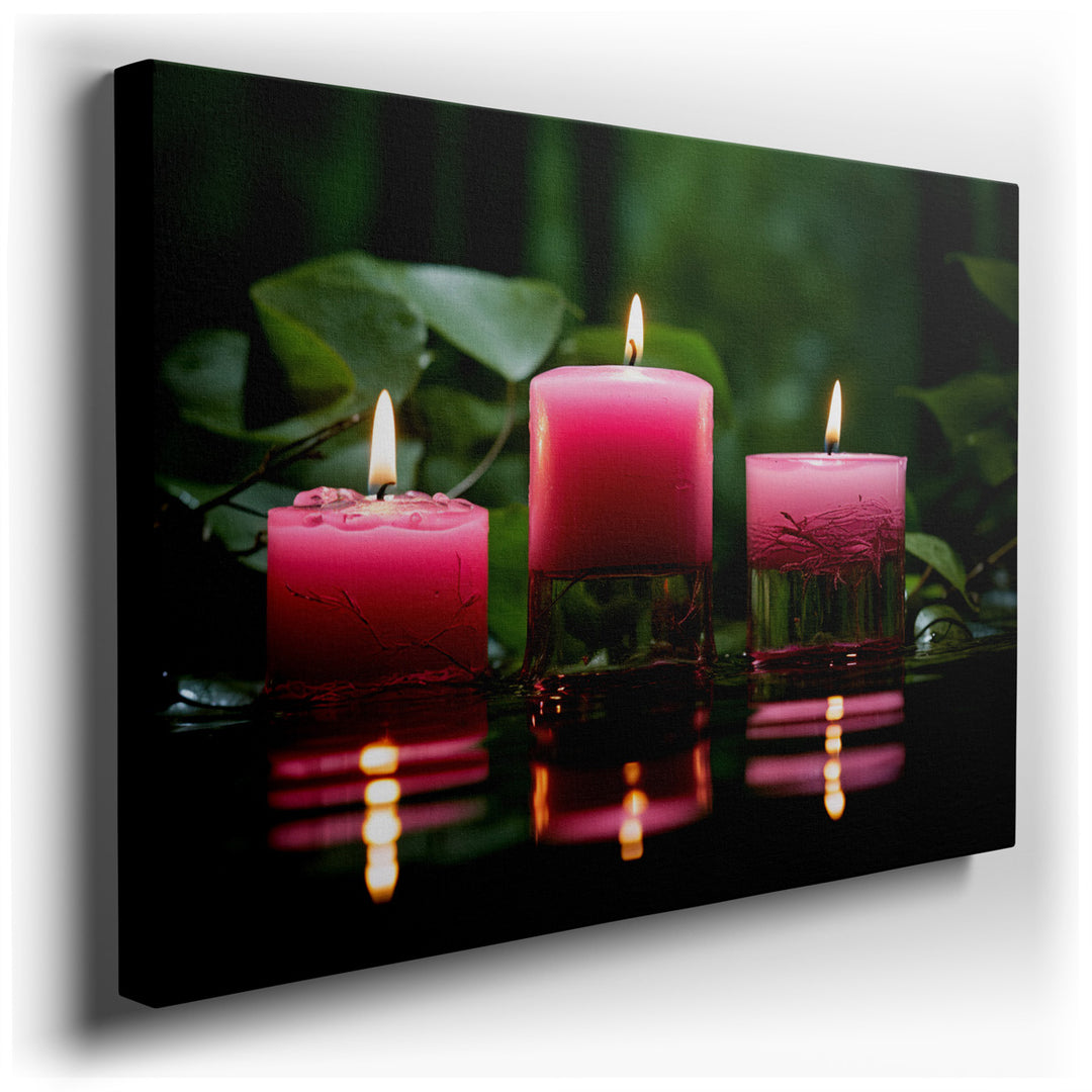 canvas print on wrapped canvas for wall decor – This enchanting wall art captures the essence of tranquility and warmth, making it an ideal addition to any room seeking...