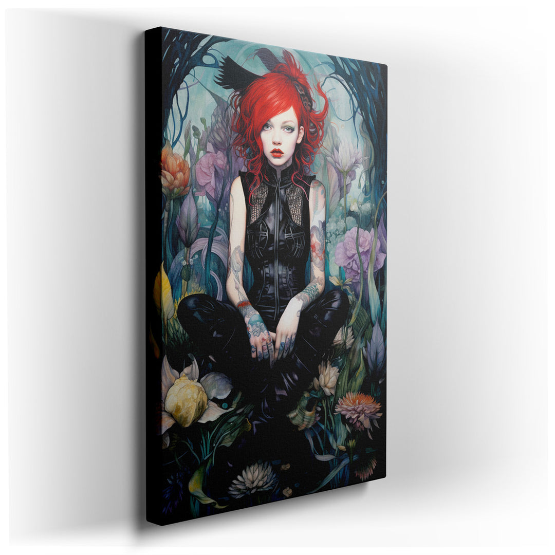 canvas print on wrapped canvas for wall decor – This enchanting wall art captures the essence of individuality and the harmonious relationship between humans and nature...
