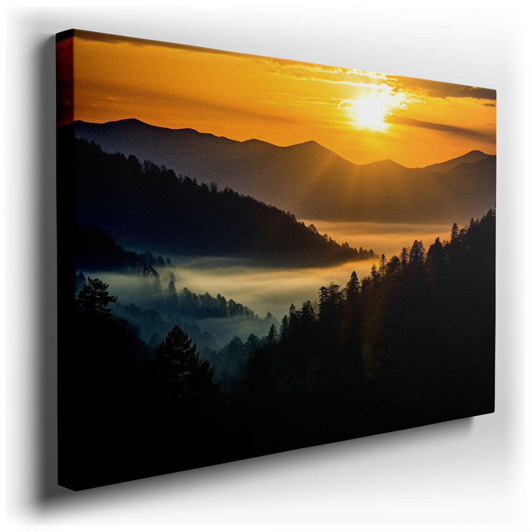 canvas print on wrapped canvas for wall decor – Imagine a wall art that captures the serene and majestic beauty of nature in a way that transforms any room into a peace...