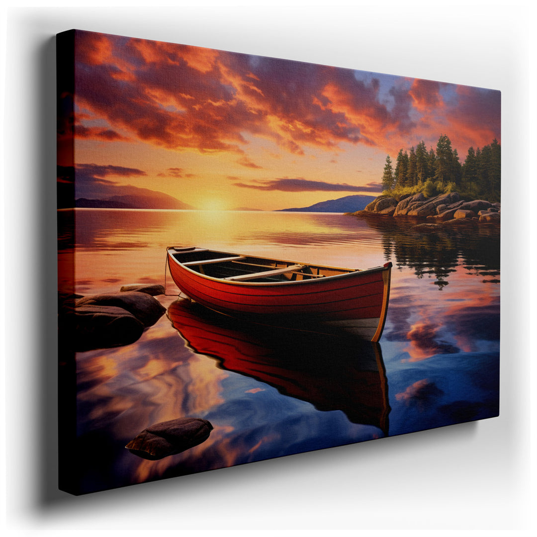 canvas print on wrapped canvas for wall decor – Imagine a wall art that captures the essence of a tranquil yet adventurous escape into nature. This artwork, perfect for...