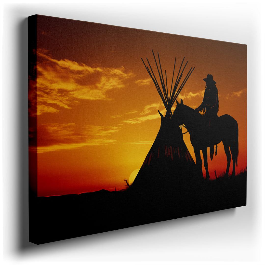 canvas print on wrapped canvas for wall decor – This wall art is a captivating portrayal of a serene moment, encapsulating the essence of freedom, adventure, and a prof...