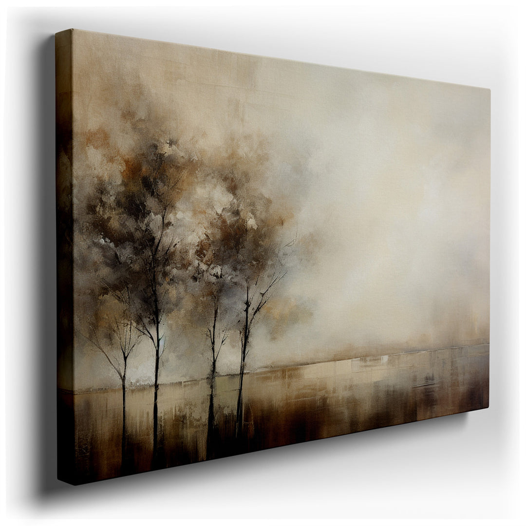 canvas print on wrapped canvas for wall decor – This exquisite wall art, an abstract depiction of a landscape, offers a serene and calming presence, ideal for enhancing...
